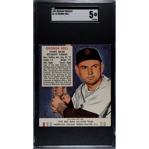Vintage 1952 Redman Tobacco George Kell SGC 5